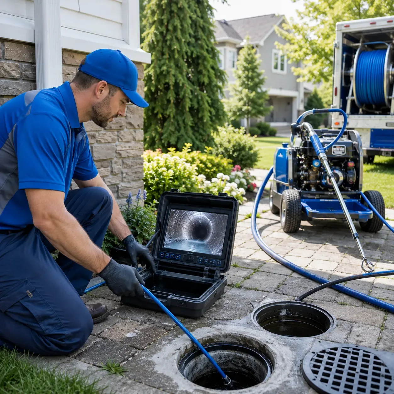 Outdoor drain cleaning professionals serving Neotsu, OR